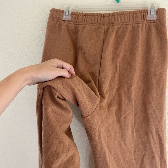 Victoria's Secret Pink Dog Ivy Fleece FullZip Hoodie Campus Pant Set Toffee Sz M - Picture 10 of 16